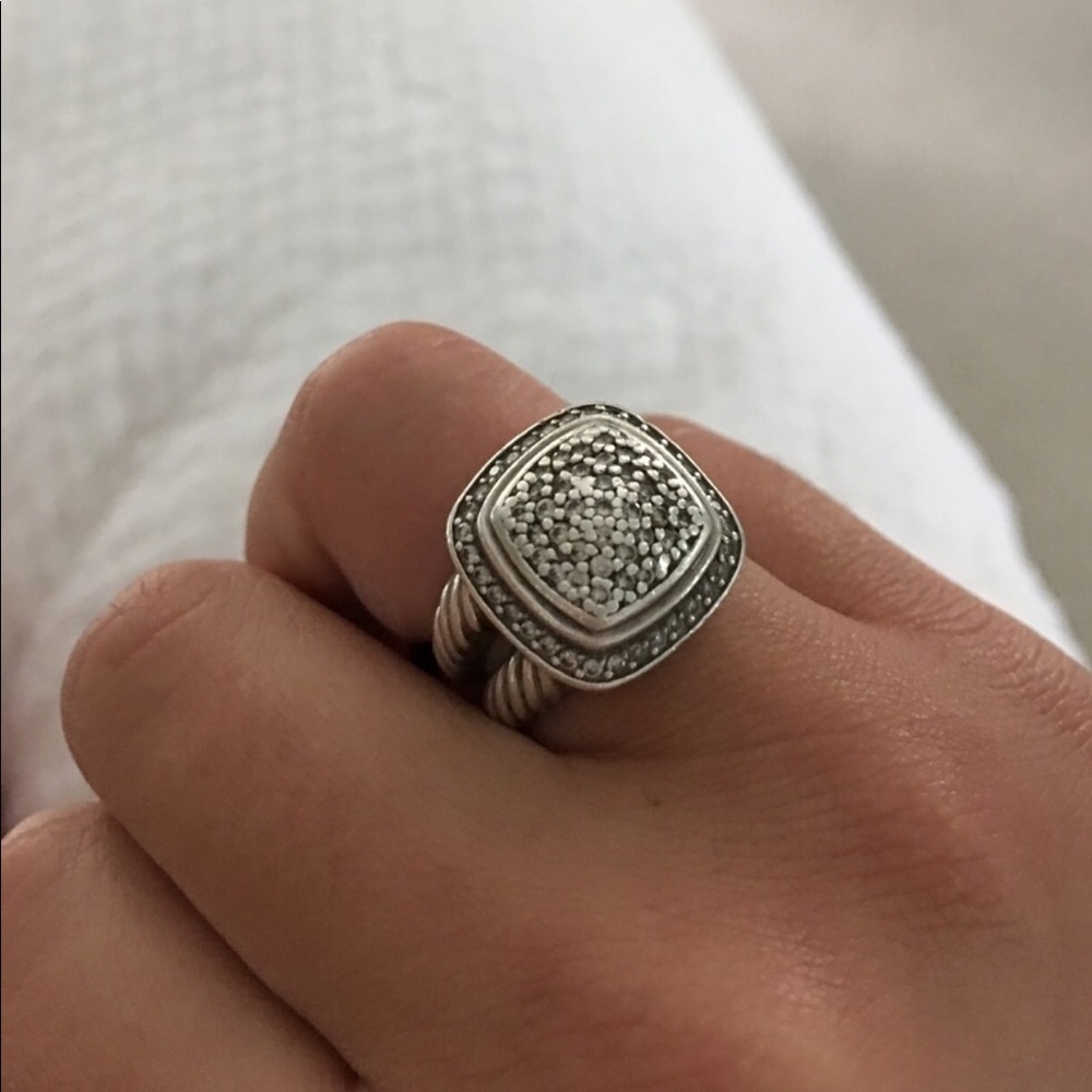 David Yurman pave diamond ring